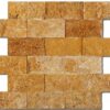 Golden Sienna Mosaic Splift-Face Travertine 5