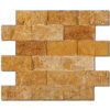 Golden Sienna Mosaic Splift-Face Travertine 0