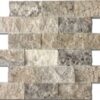 Silver Split Face Travertine Mosaic 5