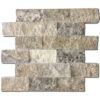 Silver Split Face Travertine Mosaic 0