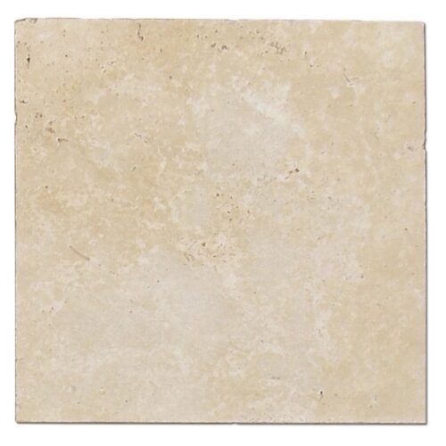 Ivory 24x24 Tumbled Travertine Paver 0