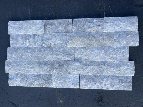 Silver 4xRandom Split Face Travertine Veneer 2