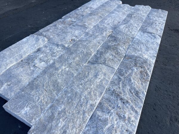 Silver 4xRandom Split Face Travertine Veneer 0