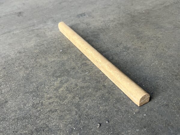 Noce Pencil 3/4x12 Tumbled Travertine Trim 2