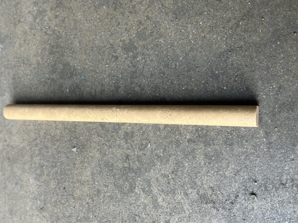 Noce Pencil 3/4x12 Tumbled Travertine Trim 3