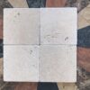 Ivory Tumbled 6x6 Travertine Tile 2