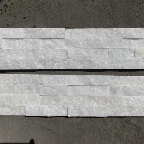 Ice (Crystal) White 6x24 Marble Ledger Panel