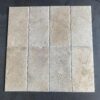 Ivory Brushed/Chiseled 8x16 Travertine Tile 1