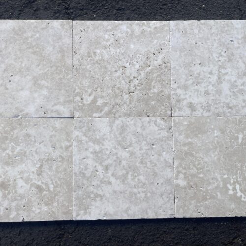 Ivory Tumbled 8X16 Travertine Tile 0