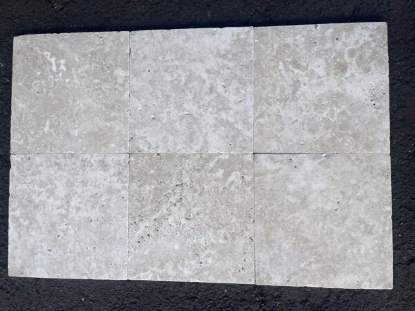 Ivory Tumbled 12x12 Travertine Tile 4