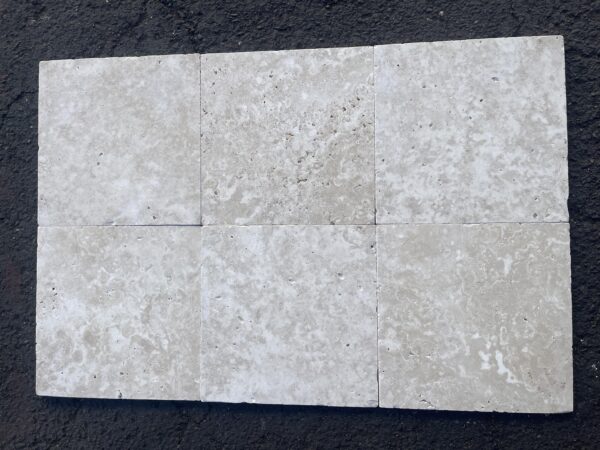 Ivory Tumbled 12x12 Travertine Tile 3