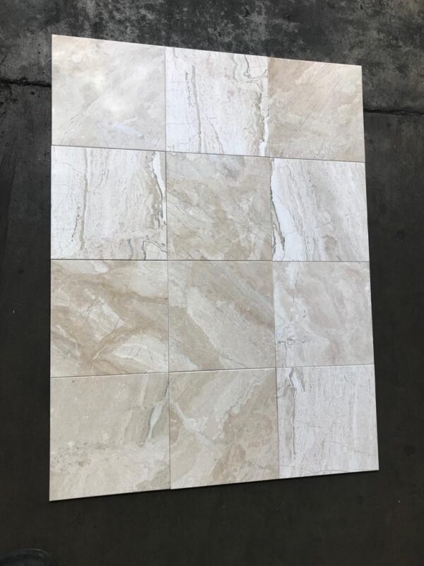 Breccia Bianco Polished 12x12 Marble Tile 1