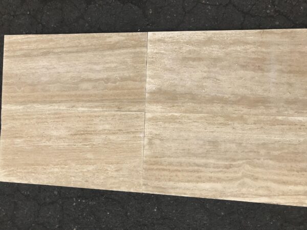 Ivory Vein-Cut Filled And Honed 12x24 and Travertine Tile 5