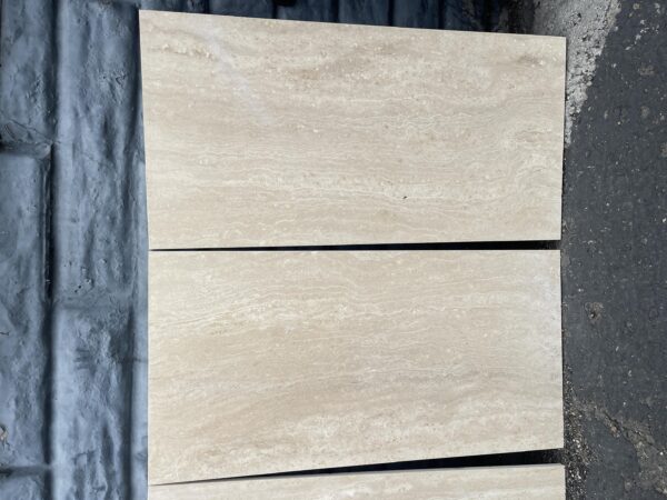 Ivory Vein-Cut Filled And Honed 12x24 and Travertine Tile 7