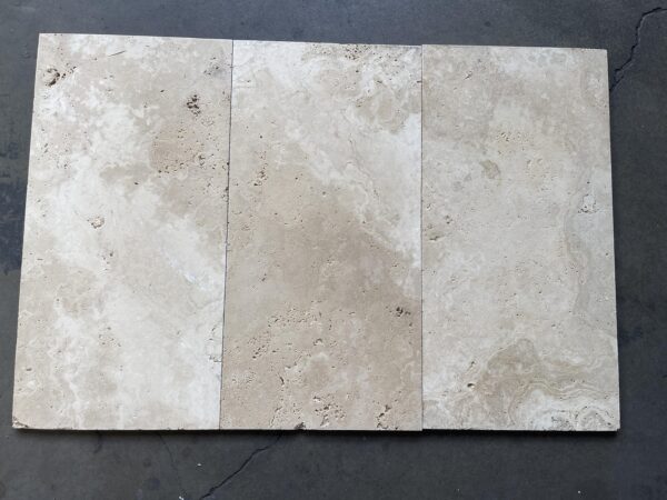 Ivory Tumbled 12x24 Travertine Tile 3