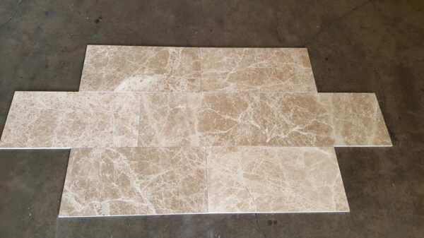 Emperador Light 12x24 Polished Marble Tile 2