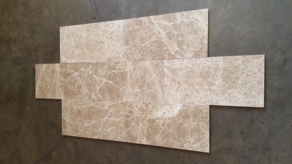 Emperador Light 12x24 Polished Marble Tile 3