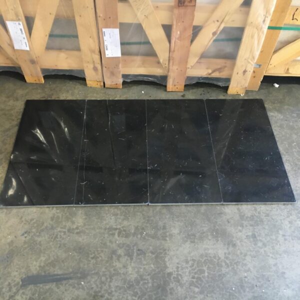 Nero Marquina 12x24 Black Polished Marble Tile 5