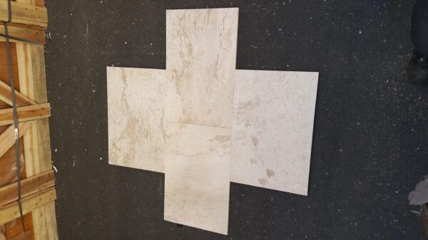 Golden Sand 16x24 Rectangle Brushed Marble Tile 3