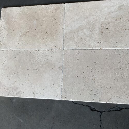 Ivory 16x24 Brushed/Chiseled Travertine Tile 0