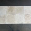 Ivory Tumbled 16x16 Travertine Tile 1