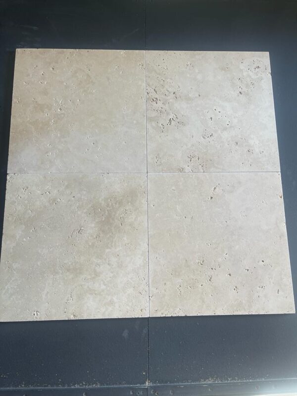 Ivory 18x18 Tumbled Travertine Tile 5