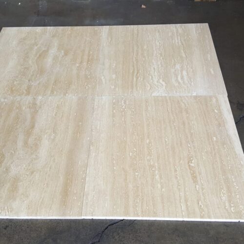 Ivory 18x18 Polished Travertine Tile 0