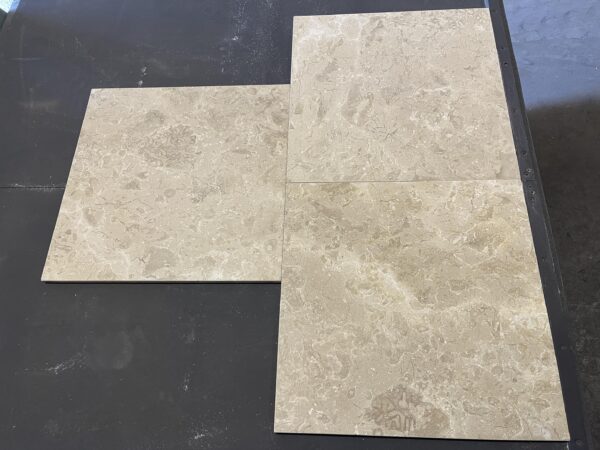 Golden Sand 18x18 Brushed Marble Tile 5