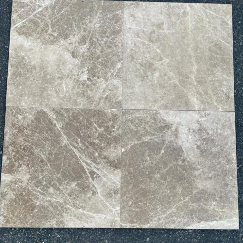 Emperador Light 18x18 Polished Marble Tile