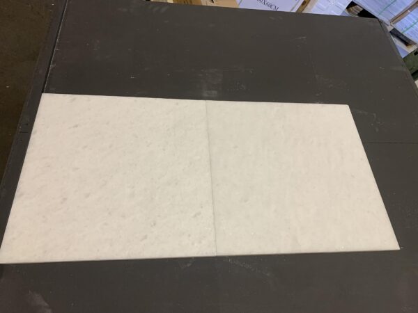 Polar White 18x18 Honed Marble Tile 3