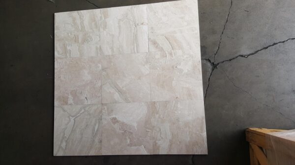 Breccia Bianco Honed 18x18 Marble Tile 8