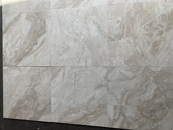 Breccia Bianco Honed 18x18 Marble Tile 6