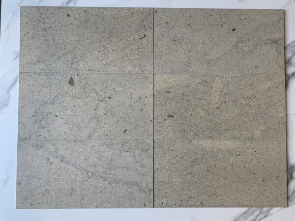 Graphite 12x24 Gray Antiqued (Brushed) Limestone Tile 2