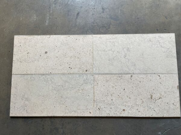 Graphite 12x24 Gray Antiqued (Brushed) Limestone Tile 8