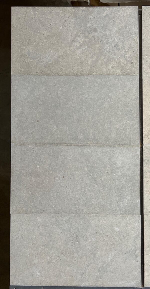 Graphite 12x24 Gray Antiqued (Brushed) Limestone Tile 7