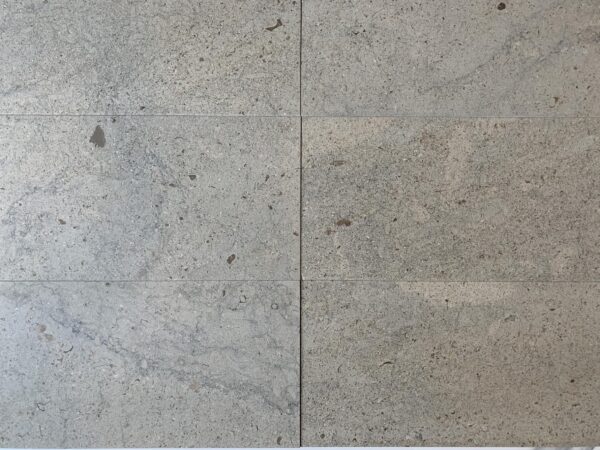 Graphite 12x24 Gray Antiqued (Brushed) Limestone Tile 1