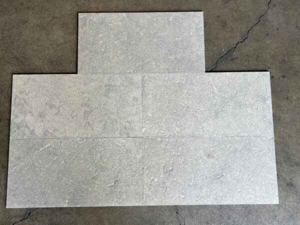 Graphite 12x24 Gray Antiqued (Brushed) Limestone Tile 5