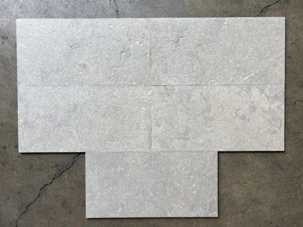 Graphite 12x24 Gray Antiqued (Brushed) Limestone Tile 0