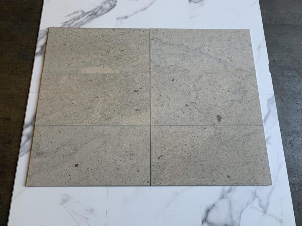 Graphite 12x24 Gray Antiqued (Brushed) Limestone Tile 4