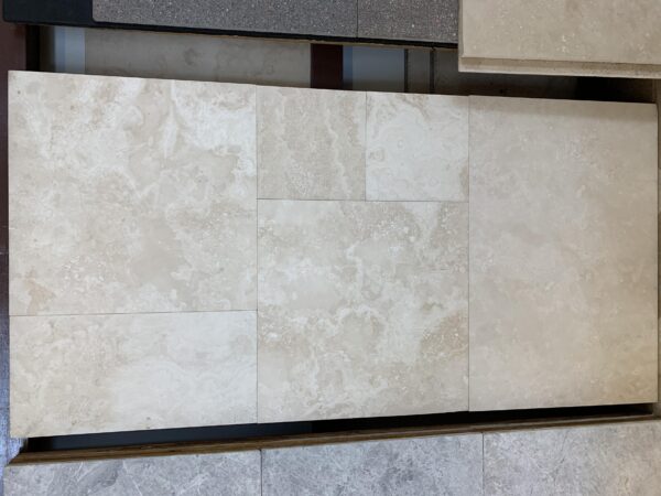 Ivory Versailles Pattern F/H St. Edge Travertine Tile