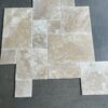 Noce Versailles Pattern Brushed/Chiseled Travertine Tile 0