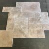 Noce Versailles Pattern Brushed/Chiseled Travertine Tile 1