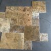 Scabos Pattern Brushed/Chiseled Travertine Tile 5