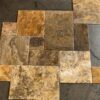 Scabos Pattern Brushed/Chiseled Travertine Tile 4