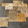 Scabos Pattern Brushed/Chiseled Travertine Tile 3