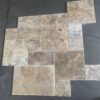 Scabos Pattern Brushed/Chiseled Travertine Tile 2