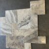 Philadelphia Versailles Pattern Brushed/Chiseled Travertine Tile 3