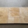 Walnut Pattern Tumbled Pavers Travertine Paver 5