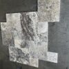 Silver Versailles Pavers Tumbled Pattern Travertine Paver 6