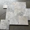 Silver Versailles Pavers Tumbled Pattern Travertine Paver 7